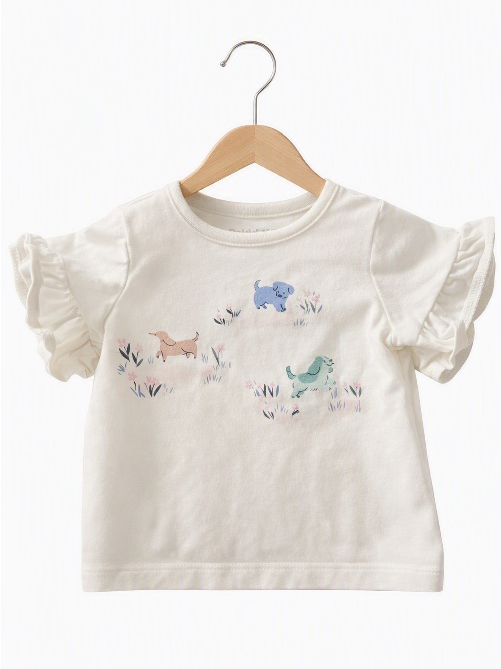 10/$15 Pekkle Ruffled Sleeves T-Shirt - Dogs